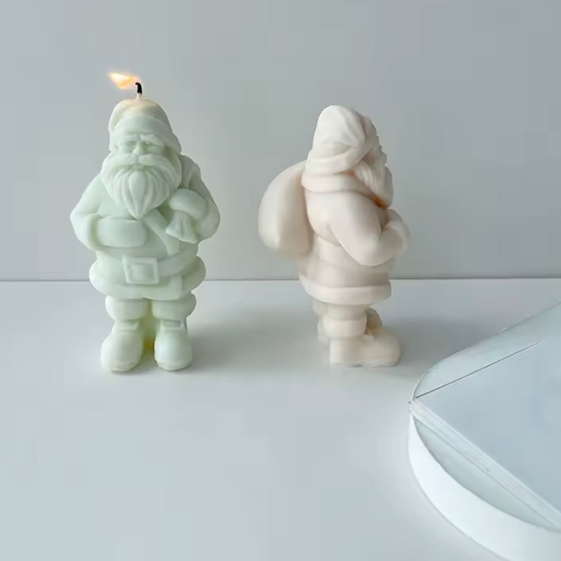 Candela profumata Babbo Natale in cera di soia
