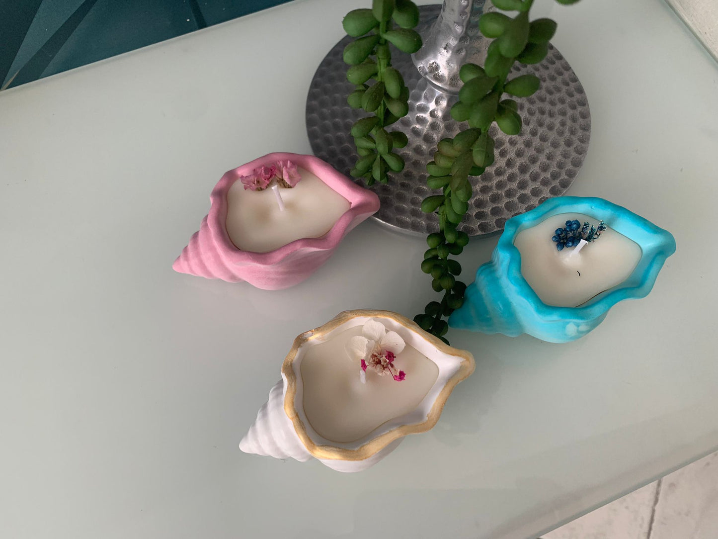 Conciglia in marmorina con cera di soia