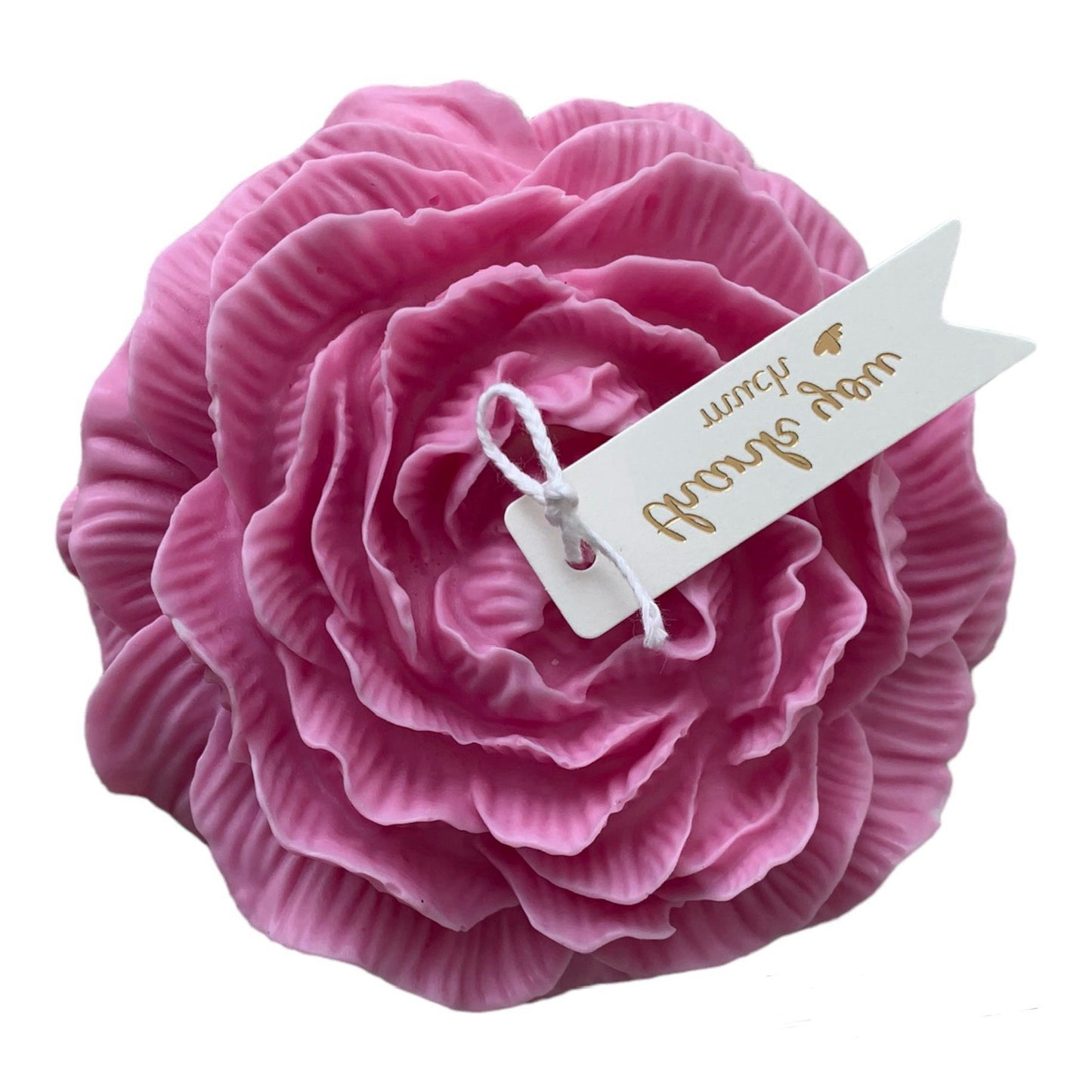 Candela Profumata Peonia grande in cera di soia