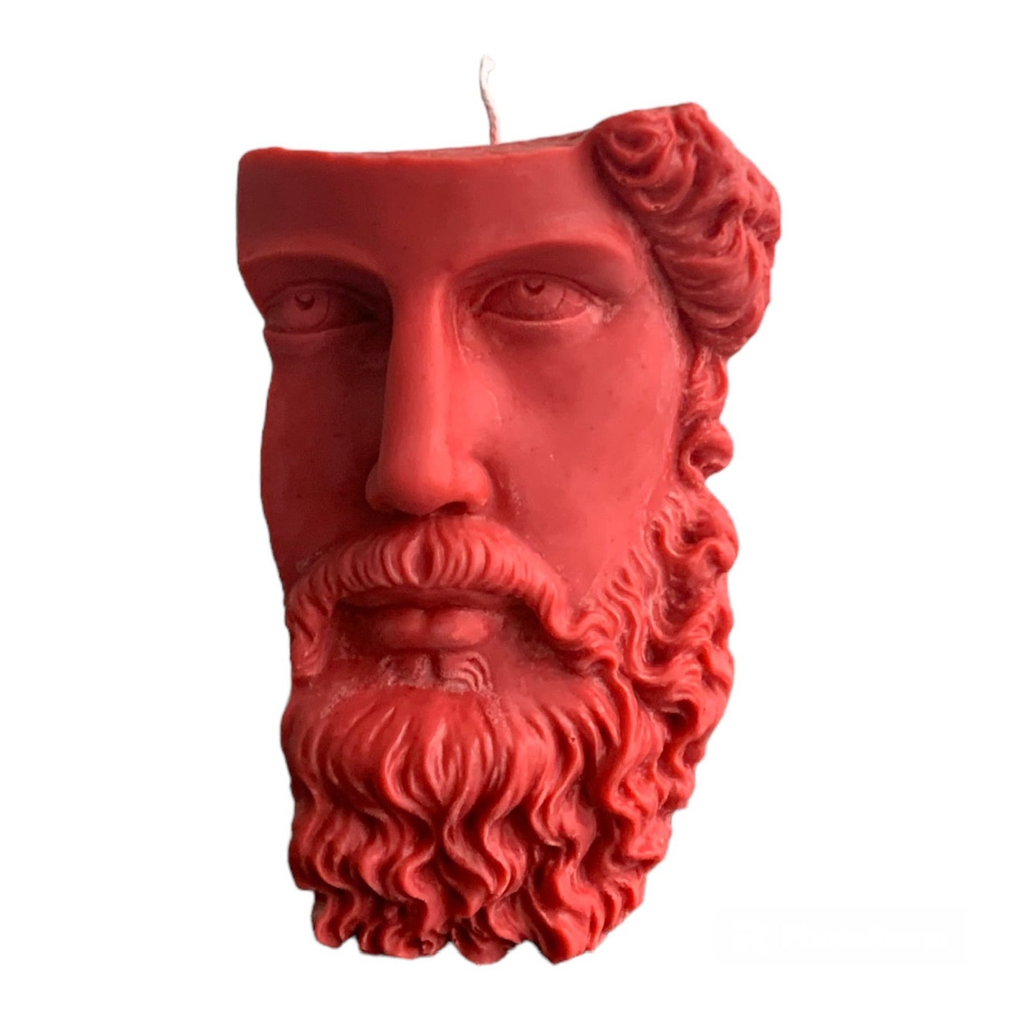 Candela Profumata scultura a mezza testa Greca in cera di soia