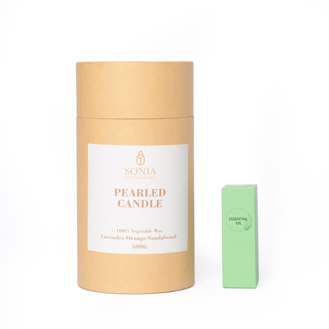 Kit Perle di Cera 100% Vegetale - Crea e Riutilizza la Tua Candela Perfetta