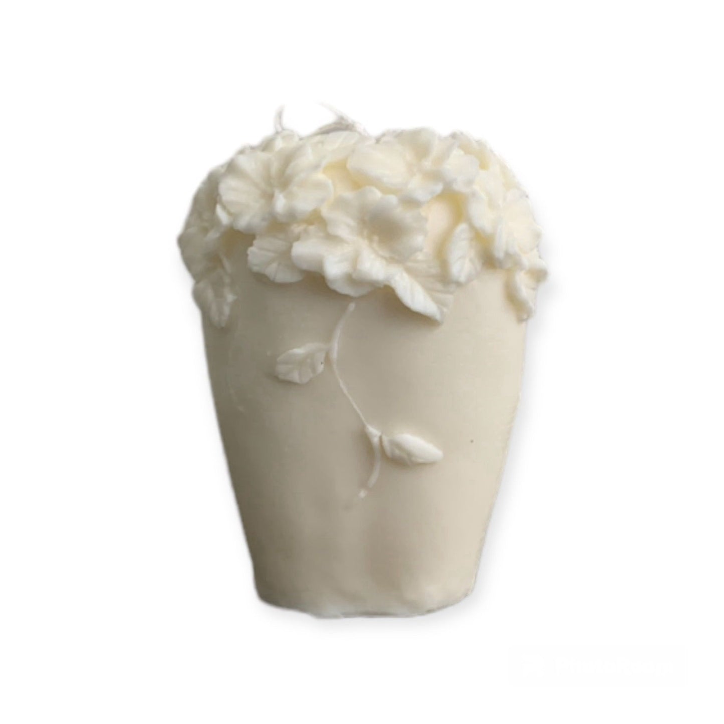 Candela Profumata cestino fiori Rattan nordico in cera di soia