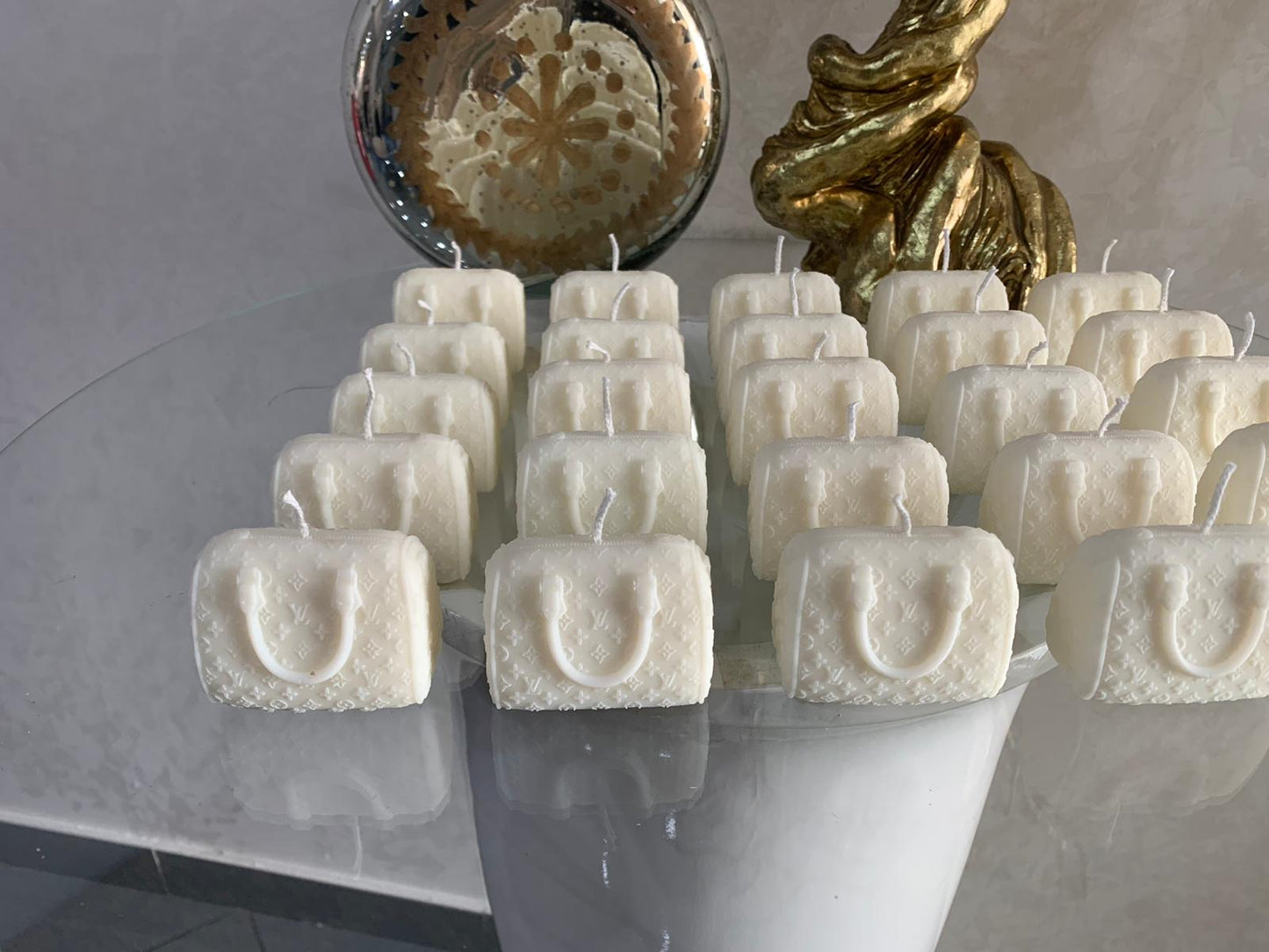 Box Candele Profumate Linea Luxury Logate mini Bag in cera di soia per i tuoi eventi