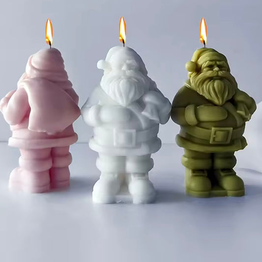 Candela profumata Babbo Natale in cera di soia