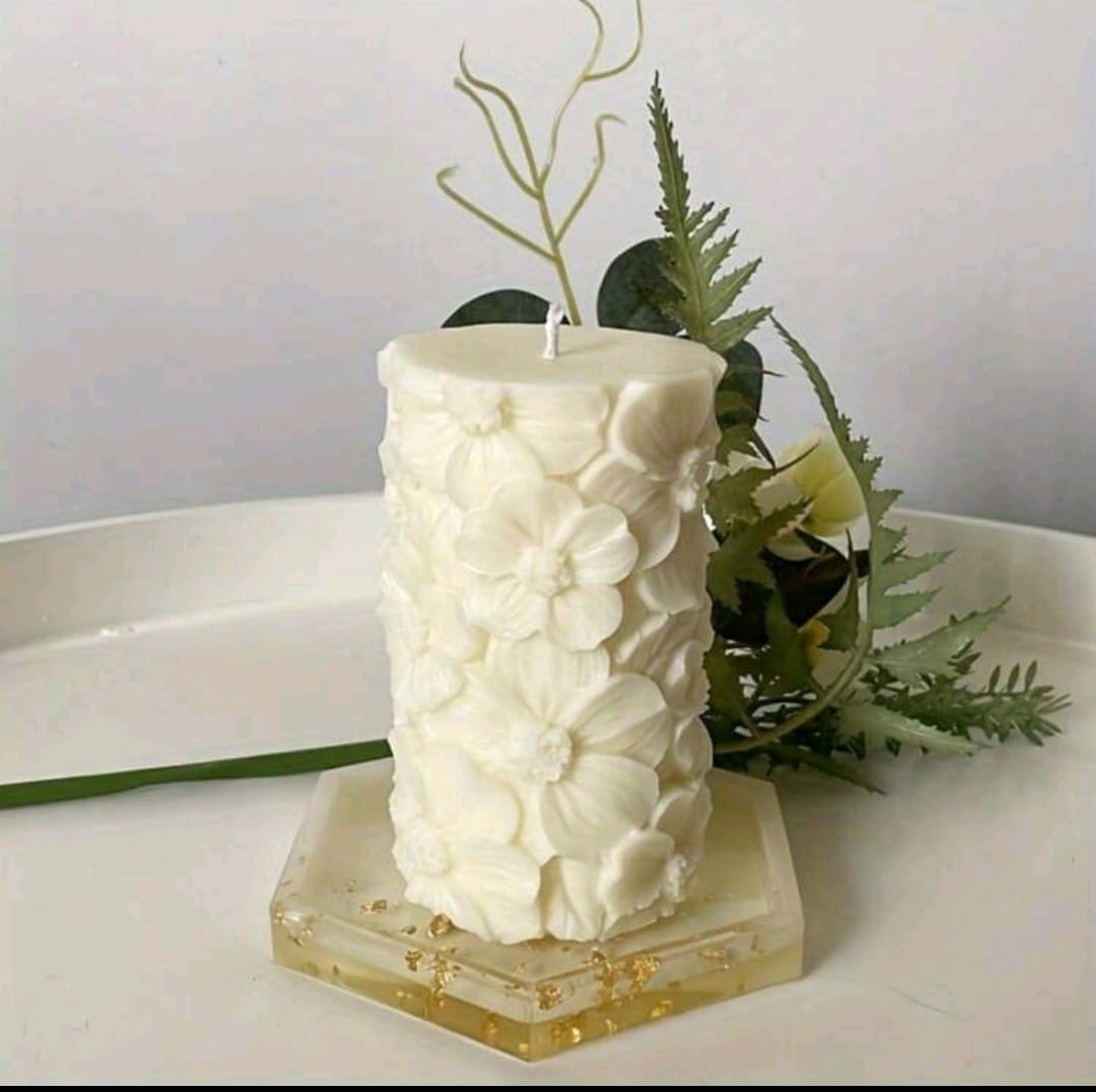 Candele Profumate Cilindro Fiori